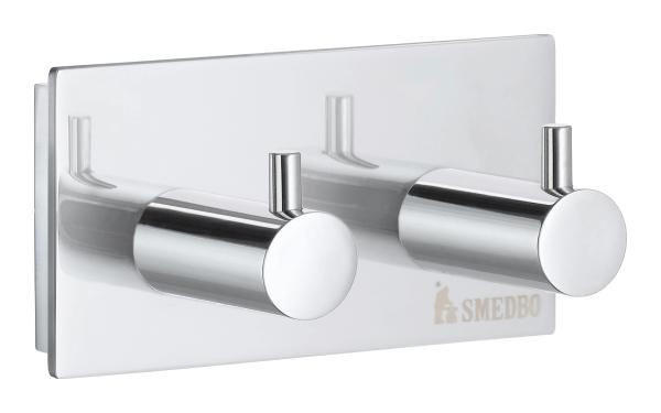 HANDTUCHHAKEN in Chromfarben  - Chromfarben, Basics, Metall (8/4/3,9cm) - Smedbo