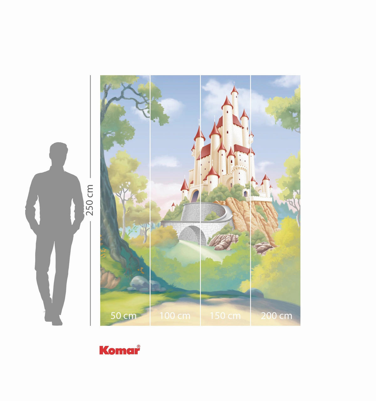 FOTOTAPETE PRINCESS SNOW WHITE  - Naturfarben, Design, Textil (200/250cm) - Disney
