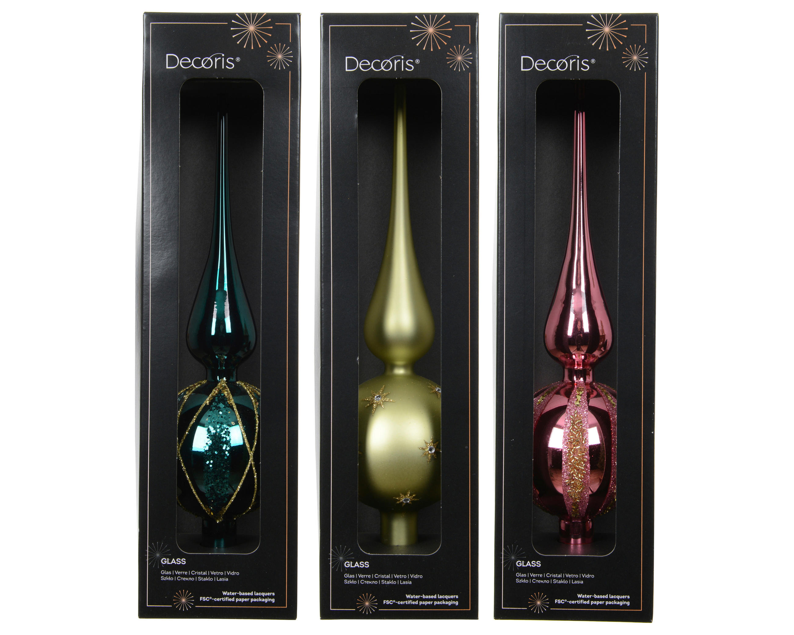 CHRISTBAUMSPITZE  - Multicolor, Basics, Glas (8/8/31cm)