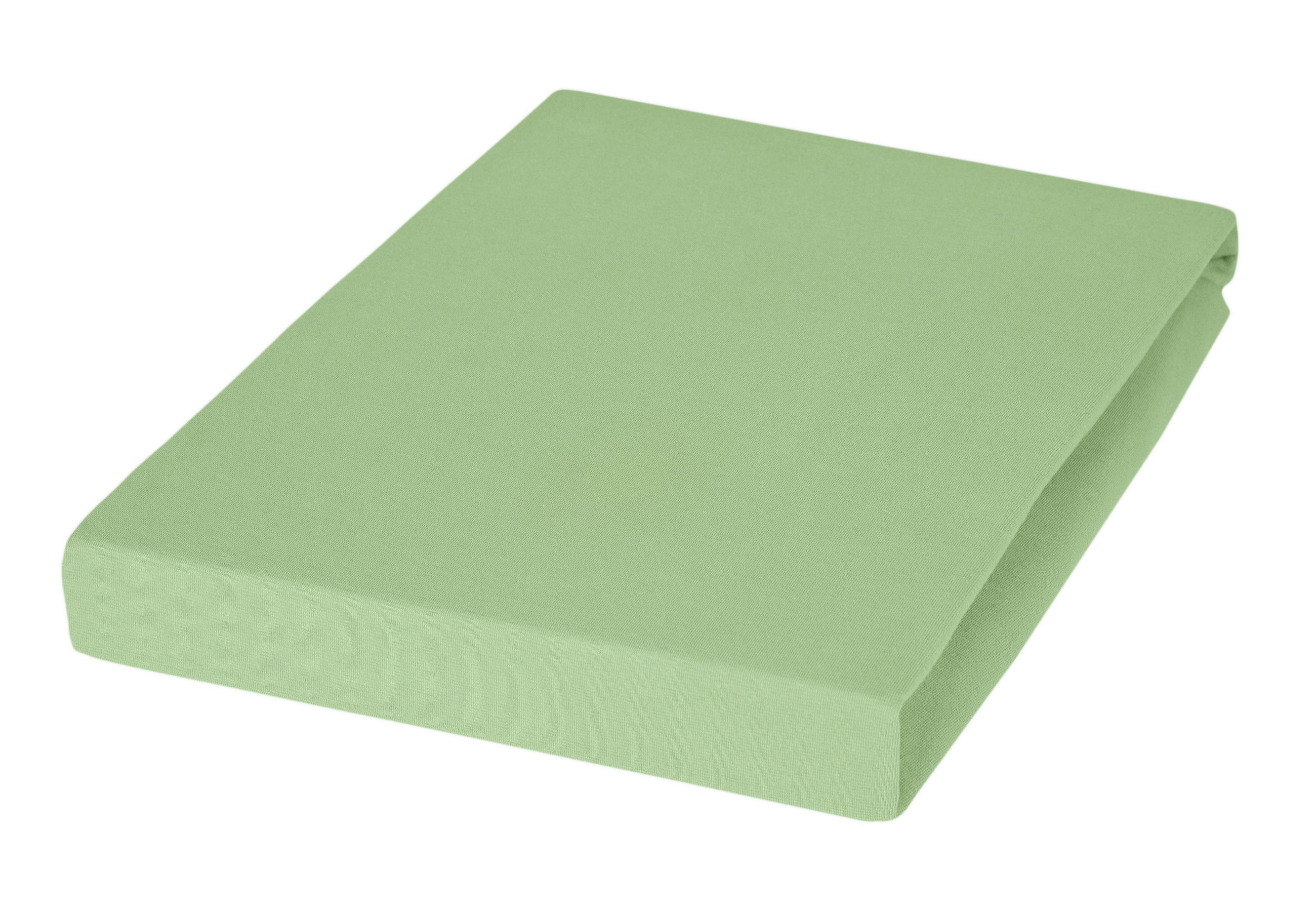 SPANNBETTTUCH Jersey 100/200 cm  - Grün, Basics, Textil (100/200cm) - Janine