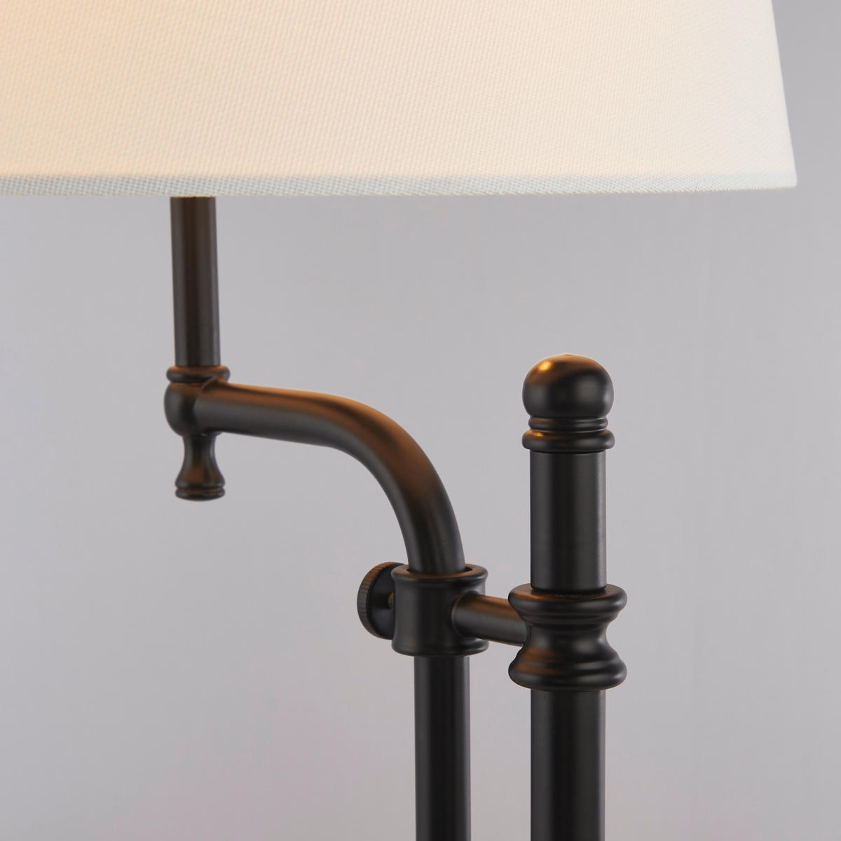 BORDSLAMPA 30/36/67 cm   - svart/naturfärgad, Basics, metall/textil (30/36/67cm)