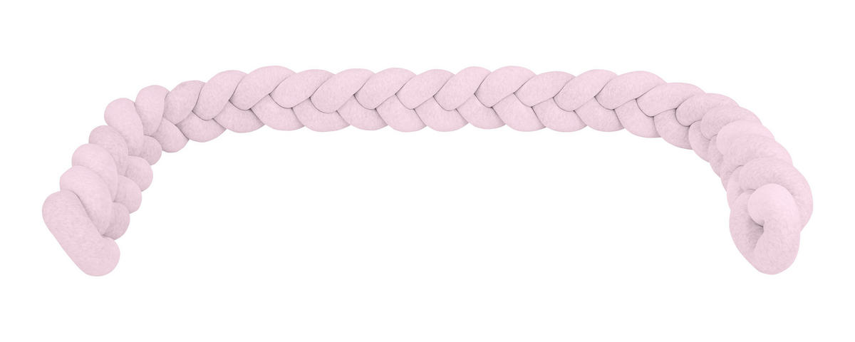 VAROVALNA ROLA ZA POSTELJICO  Trendy         spleteno  roza  - roza/pink, Trend, tekstil (200cm) - Patinio