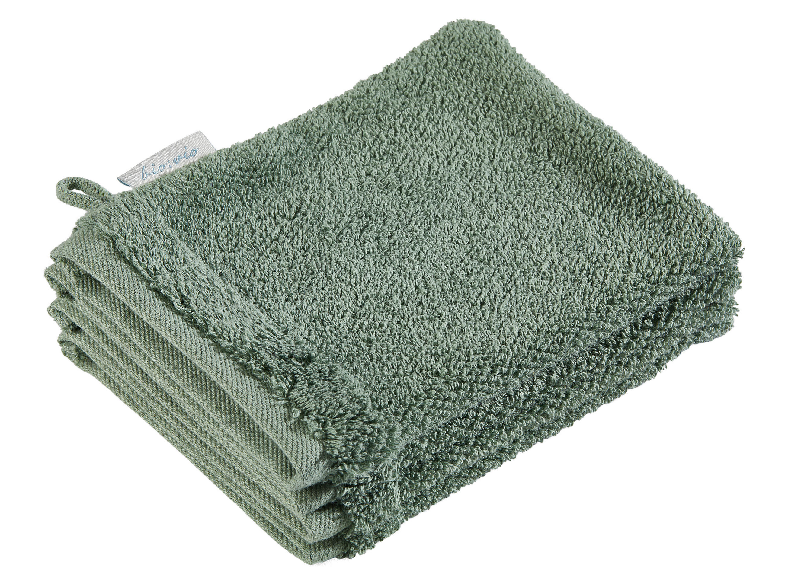 WASCHLAPPEN BONITA Grün 4-teilig  - Grün, Basics, Textil (16/21cm) - Bio:Vio