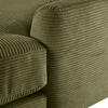 ECKSOFA Dunkelgrün Cord  - Dunkelgrün/Schwarz, Design, Kunststoff/Textil (240/175cm) - Landscape
