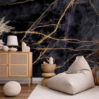 FOTOTAPETE - Schwarz/Honig, LIFESTYLE, Textil (450/315cm) - artgeist