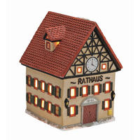 DEKOHAUS - Rot/Braun, Basics, Keramik (10/13/9cm)