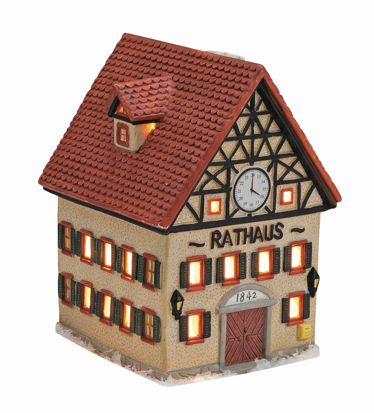 DEKOHAUS - Rot/Braun, Basics, Keramik (10/13/9cm)