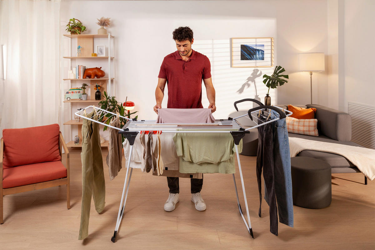 RUHASZÁRÍTÓ ÁLLVÁNY - Basics (8/106/57cm) - Vileda