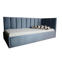 PAT TAPITAT 90X200 CM  in albastru deschis  - albastru deschis, Modern, textil - Hom`in
