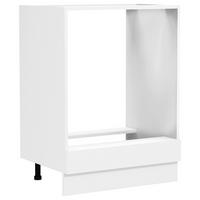 HERDUMBAUSCHRANK 60/82/46 cm  in Weiss  - Weiss, Trend, Holzwerkstoff/Kunststoff (60/82/46cm) - MID.YOU