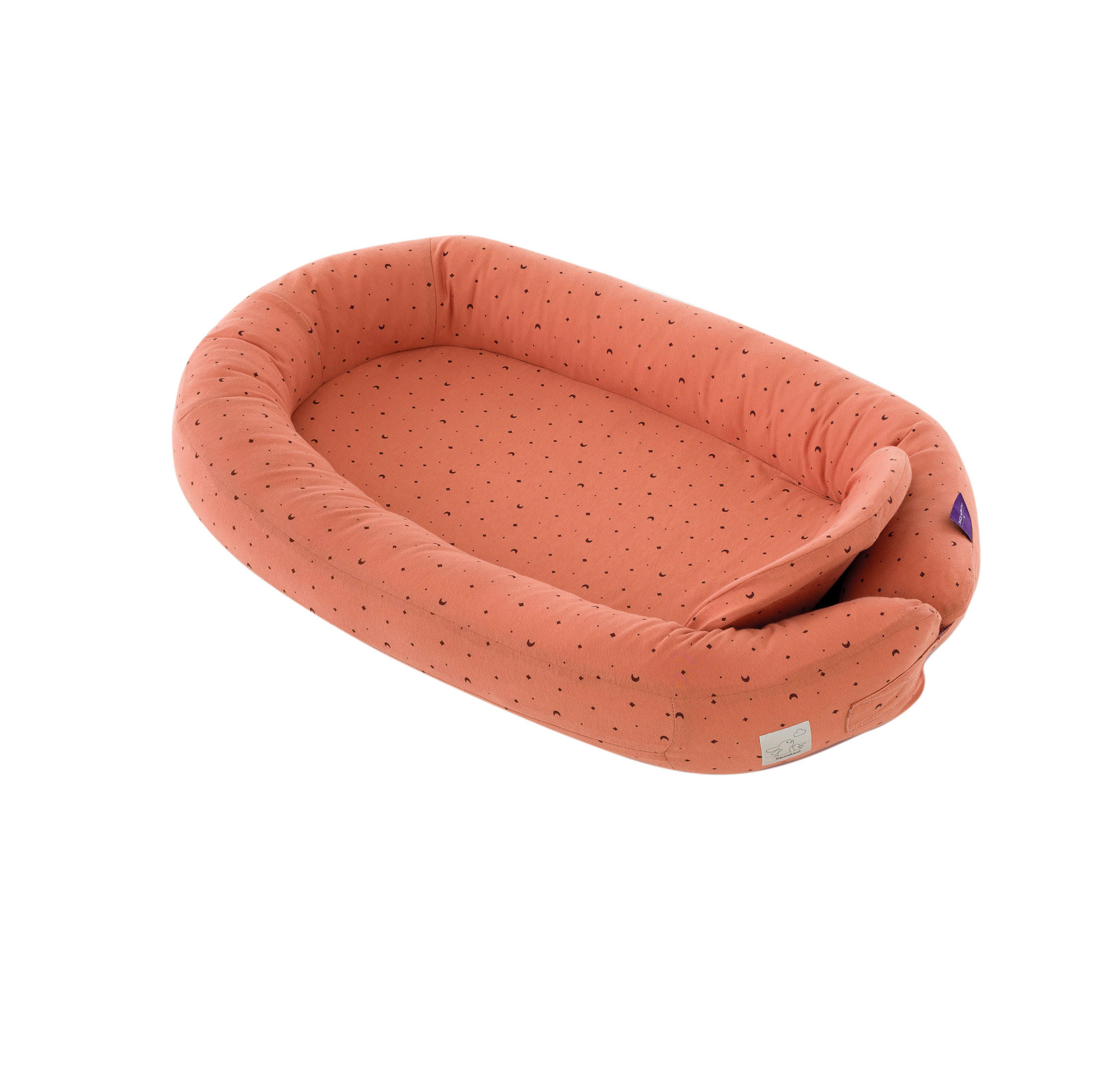 KUSCHELNEST MOON ROST    - Rostfarben, Basics, Textil (52/8/76cm) - Träumeland