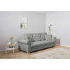SCHLAFSOFA in Chenille Dunkelgrau  - Dunkelgrau/Buchefarben, Design, Holz/Textil (240/94/98cm) - MID.YOU