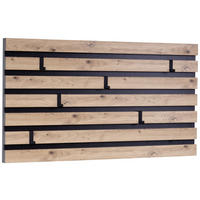 NÁSTENNÝ VEŠIAK - hnedá/čierna, Design, kompozitné drevo (80/40/4cm) - Xora