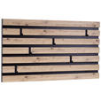 WANDGARDEROBE  in Braun, Schwarz  - Schwarz/Braun, Design, Holzwerkstoff (80/40/4cm) - Xora