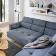 ECKSOFA in Feincord Anthrazit  280/205 cm  - Anthrazit/Schwarz, Design, Textil/Metall (280/205cm) - Xora