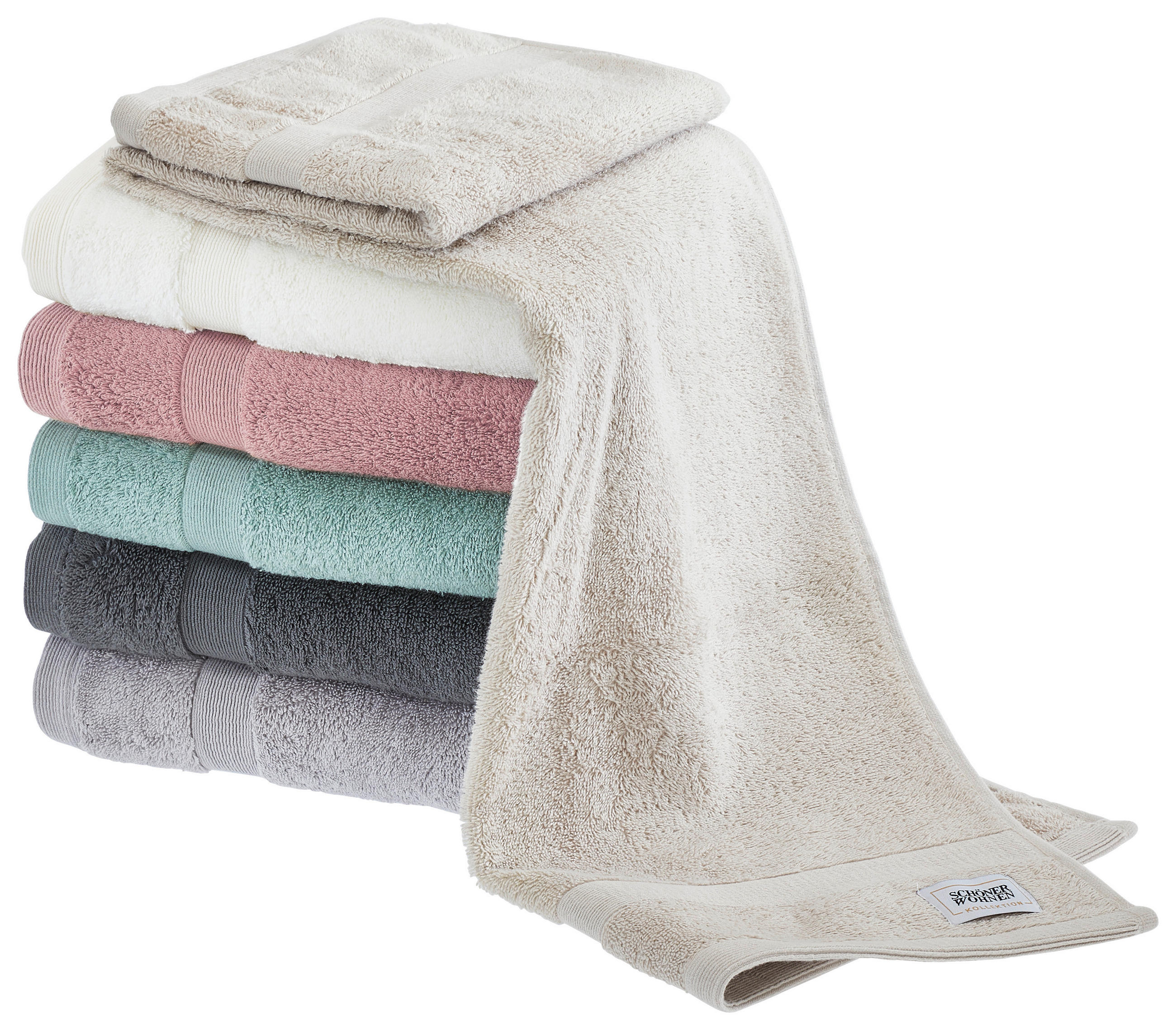 HANDTUCH SW-CUDDLY Sandfarben  - Sandfarben, Basics, Textil (50/100cm) - Schöner Wohnen