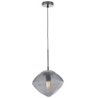 HÄNGELEUCHTE 26,3/162,7 cm  - Chromfarben/Pastellblau, LIFESTYLE, Glas/Metall (26,3/162,7cm)