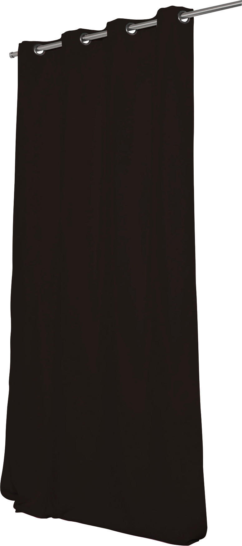 LÄRMSCHUTZVORHANG Verdunkelung 145/260 cm   - Dunkelbraun, Design, Textil (145/260cm)