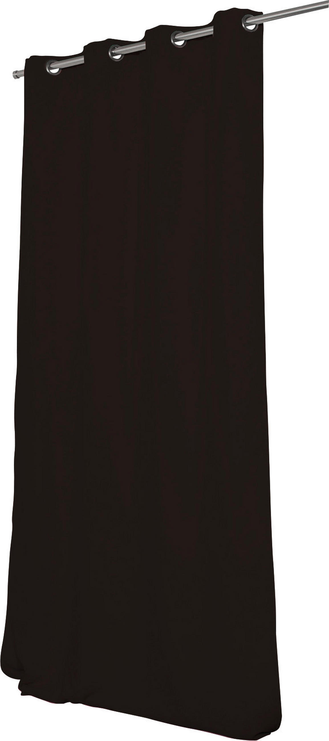 LÄRMSCHUTZVORHANG Verdunkelung 145/260 cm   - Dunkelbraun, Design, Textil (145/260cm)