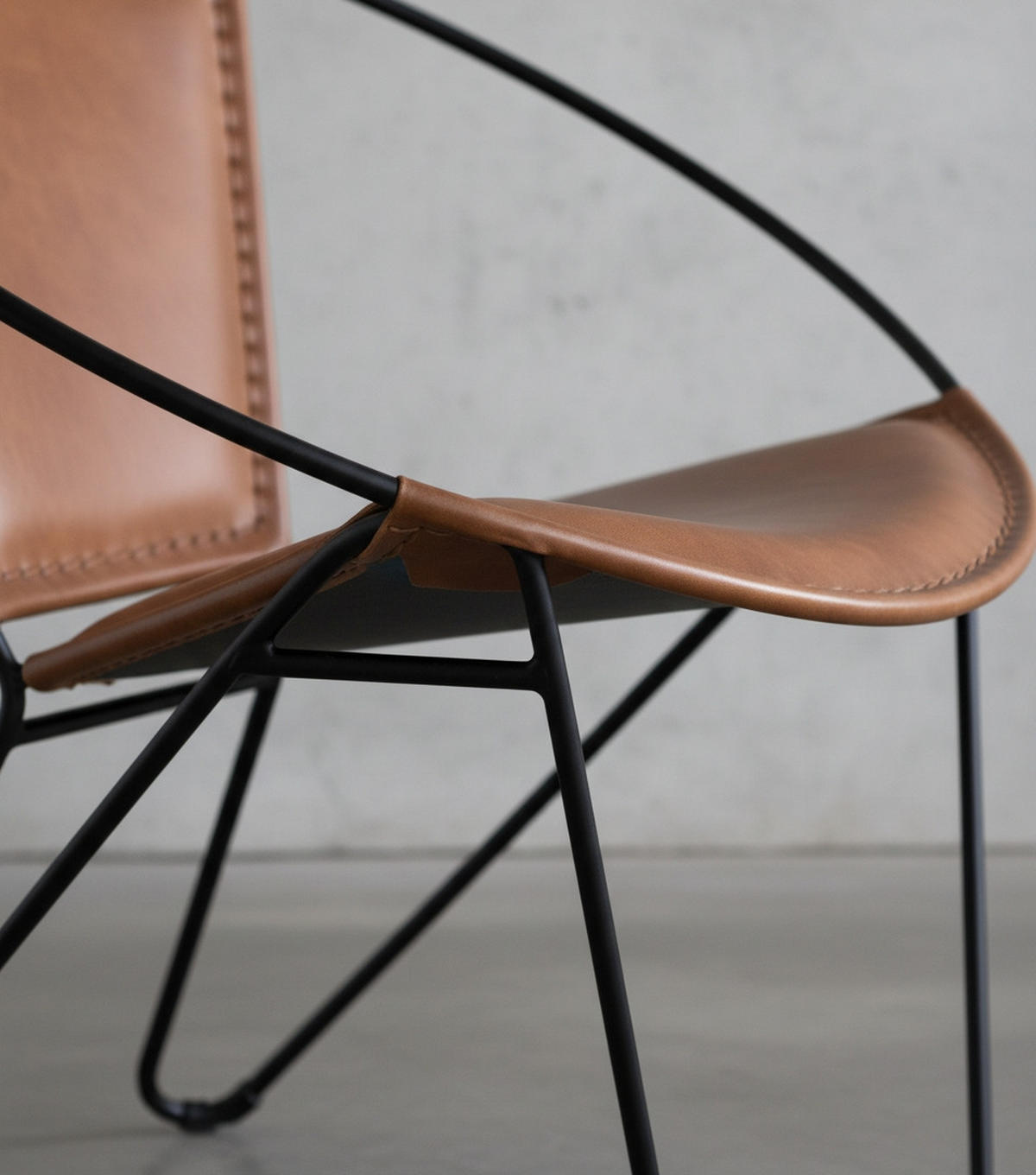SESSEL in Echtleder Braun, Schwarz  - Schwarz/Braun, LIFESTYLE, Leder/Metall (68/70/62cm) - Landscape
