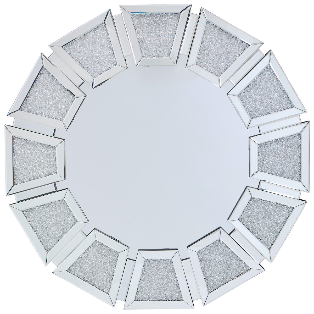 WANDSPIEGEL 96,7/96,7/3,9 cm    in organisch  - Klar, Design, Glas/Holzwerkstoff (96,7/96,7/3,9cm) - MID.YOU
