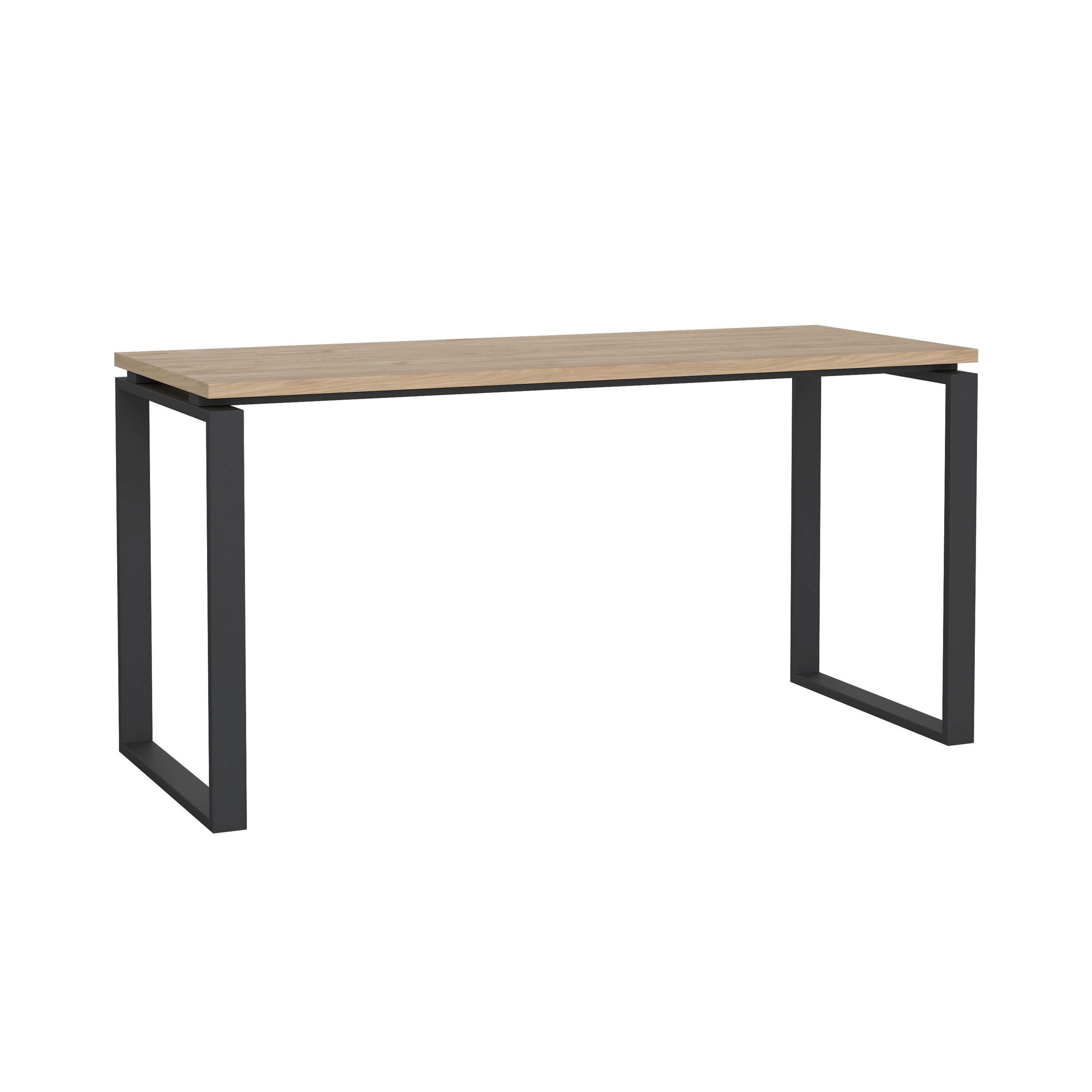 SCHREIBTISCH 120/60/75,6 cm  in Eichefarben  - Eichefarben/Grau, MODERN, Holzwerkstoff/Metall (120/60/75,6cm) - MID.YOU