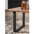 ESSTISCH in Holz 180/90/76 cm  - Schwarz/Naturfarben, Trend, Holz/Metall (180/90/76cm) - Landscape