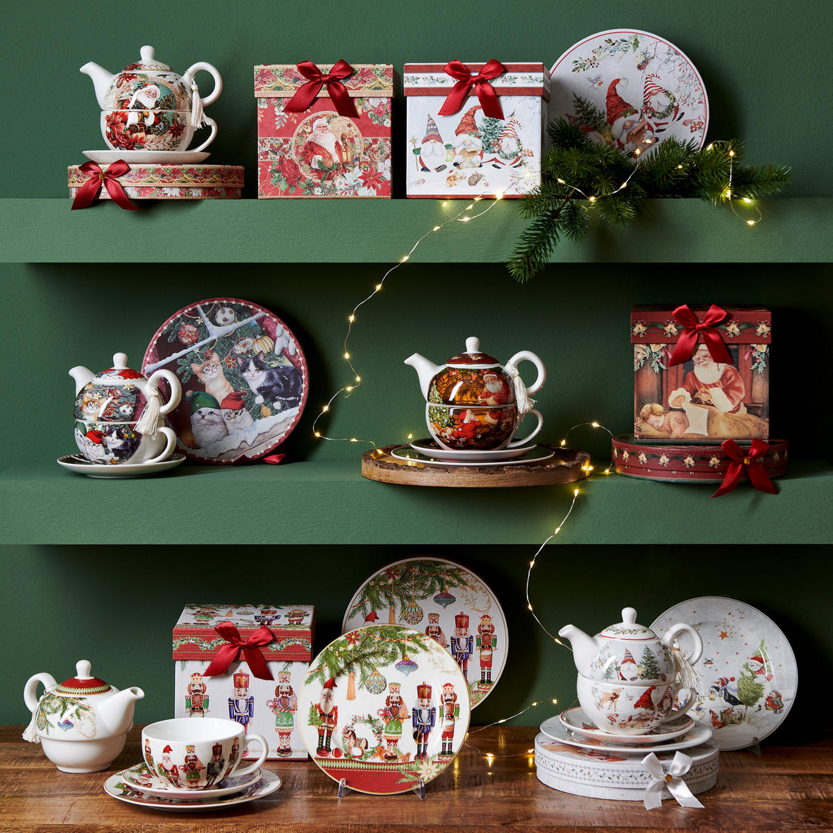 TALÍŘEK NA DORT, keramika, 20 cm - vícebarevná, Lifestyle, keramika (20cm) - X-Mas