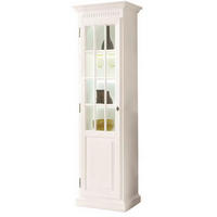 VITRINE in massiv Pinie Weiß  - Weiß, LIFESTYLE, Holz (65/220/48cm) - Livetastic