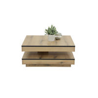 COUCHTISCH 78/78/34 cm quadratisch Eichefarben  - Eichefarben, Design, Holzwerkstoff (78/78/34cm) - Livetastic