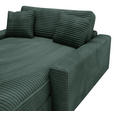 XXL-SESSEL Cord Dunkelgrün    - Dunkelgrün/Schwarz, MODERN, Kunststoff/Textil (160/87/190cm) - Carryhome