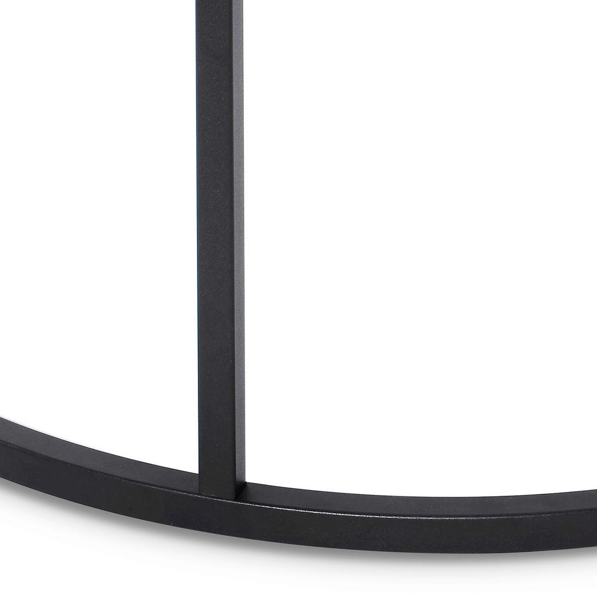 COUCHTISCH 85/85/48 cm rund Schwarz, Weiß  - Schwarz/Weiß, Design, Stein/Metall (85/85/48cm) - MID.YOU