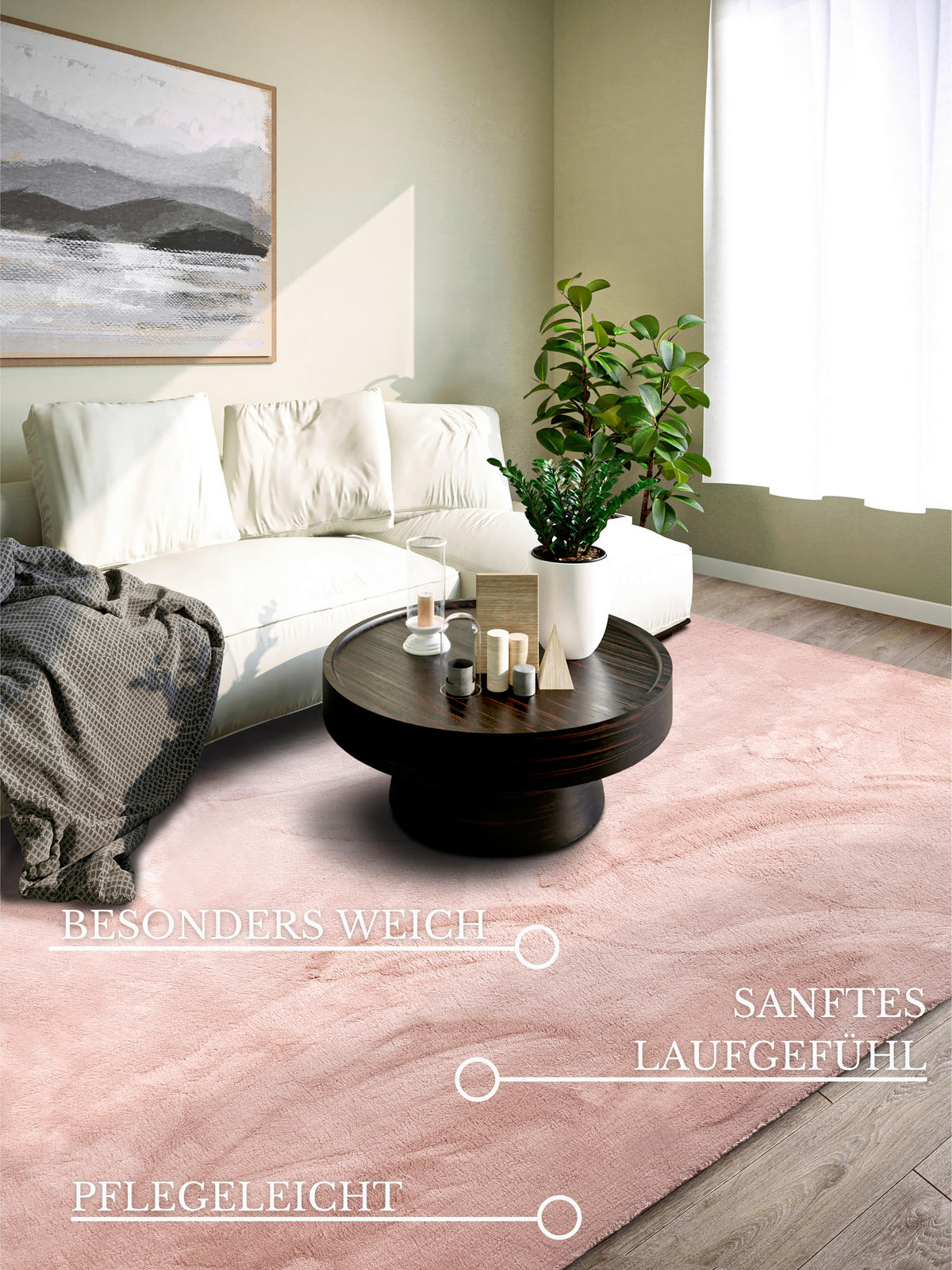 HOCHFLORTEPPICH 200/290 cm Kollektion 1899 Altrosa rechteckig  - Altrosa, Design, Textil (200/290cm) - Villeroy & Boch