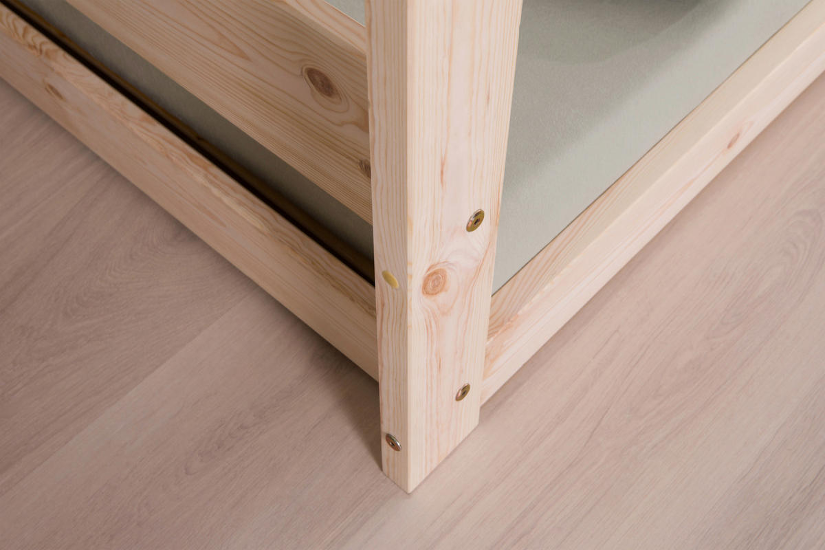 AUSZIEHBETT 90/200 cm  in Naturfarben  - Naturfarben, MODERN, Holz/Textil (90/200cm) - MID.YOU