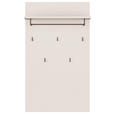 GARDEROBENPANEEL  in 74/127/30,7 cm  - Sandfarben/Grau, MODERN, Holzwerkstoff/Metall (74/127/30,7cm) - Carryhome