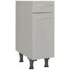 SCHUBKASTENUNTERSCHRANK 30/87/56 cm  in Grau  - Edelstahlfarben/Grau, MODERN, Holzwerkstoff/Metall (30/87/56cm) - Nobilia