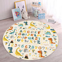 KINDERTEPPICH  Wohnzimmer 150/150 cm Creme, Multicolor rund  - Multicolor/Creme, Basics, Textil (150/150cm)