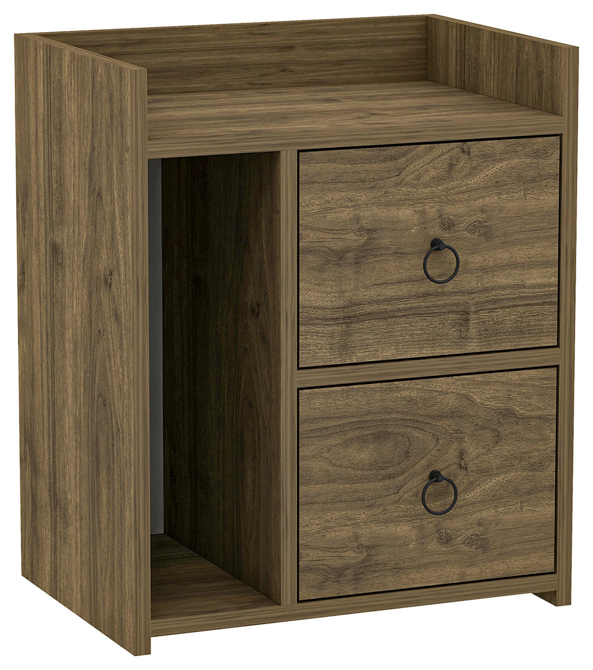 NACHTKÄSTCHEN 50/60/35 cm  in Walnussfarben  - Walnussfarben, Design, Holzwerkstoff (50/60/35cm) - MID.YOU