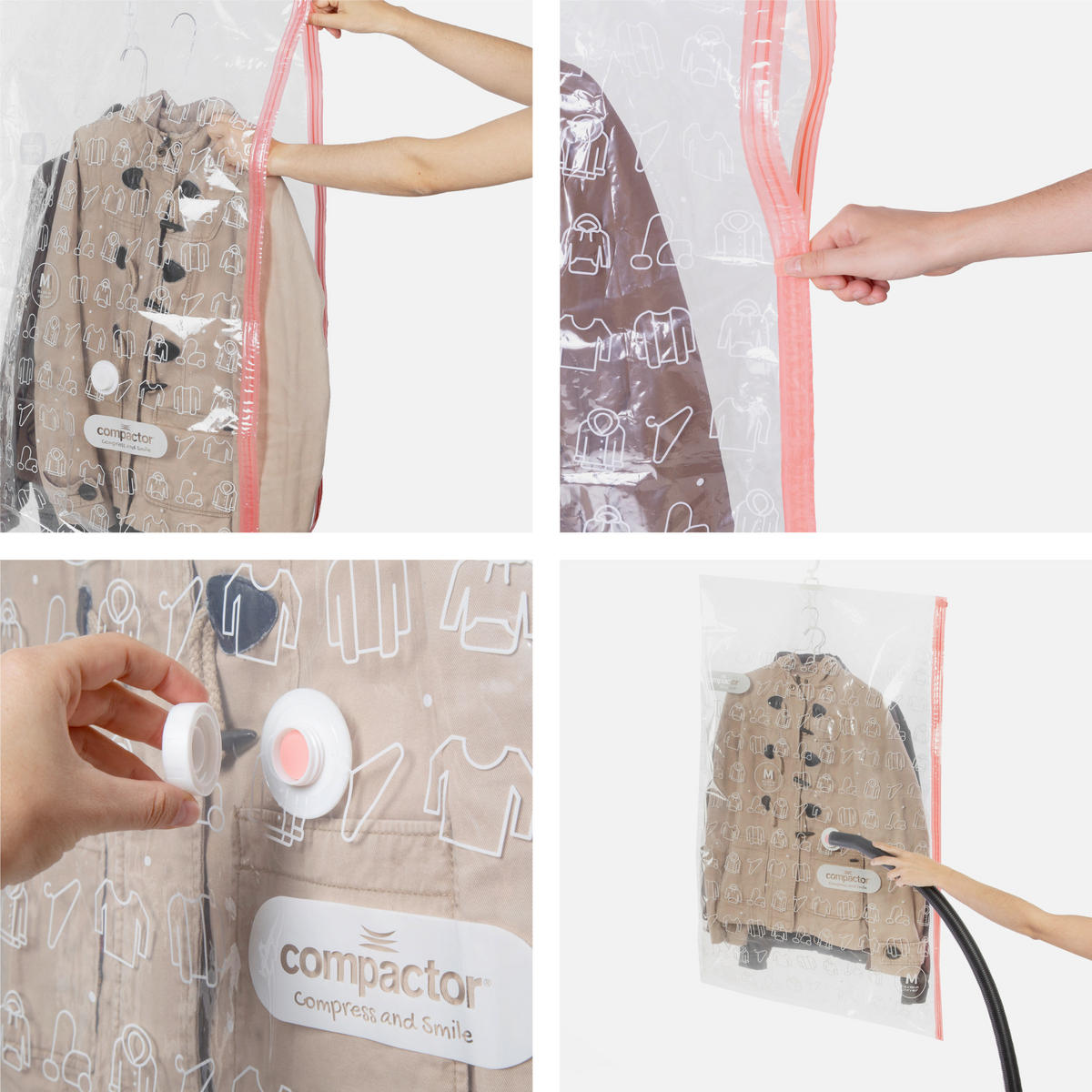 TAŠKA NA USCHOVÁNÍ - průhledné, Lifestyle, plast (70/145cm)