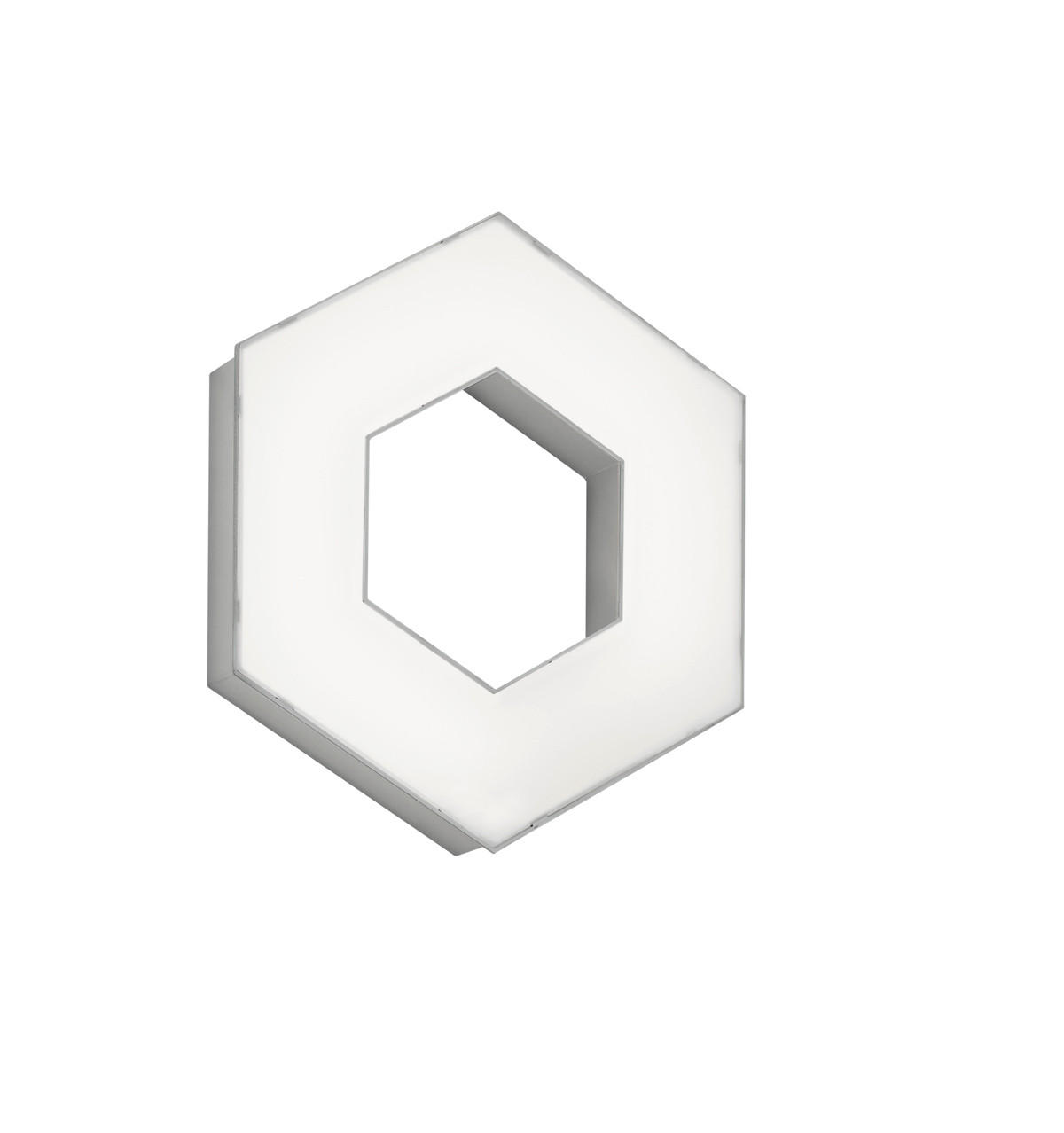 LED PLAFONJERA Solitaire  - bela, Trendi, plastika (38,7/6,0/33,5cm)