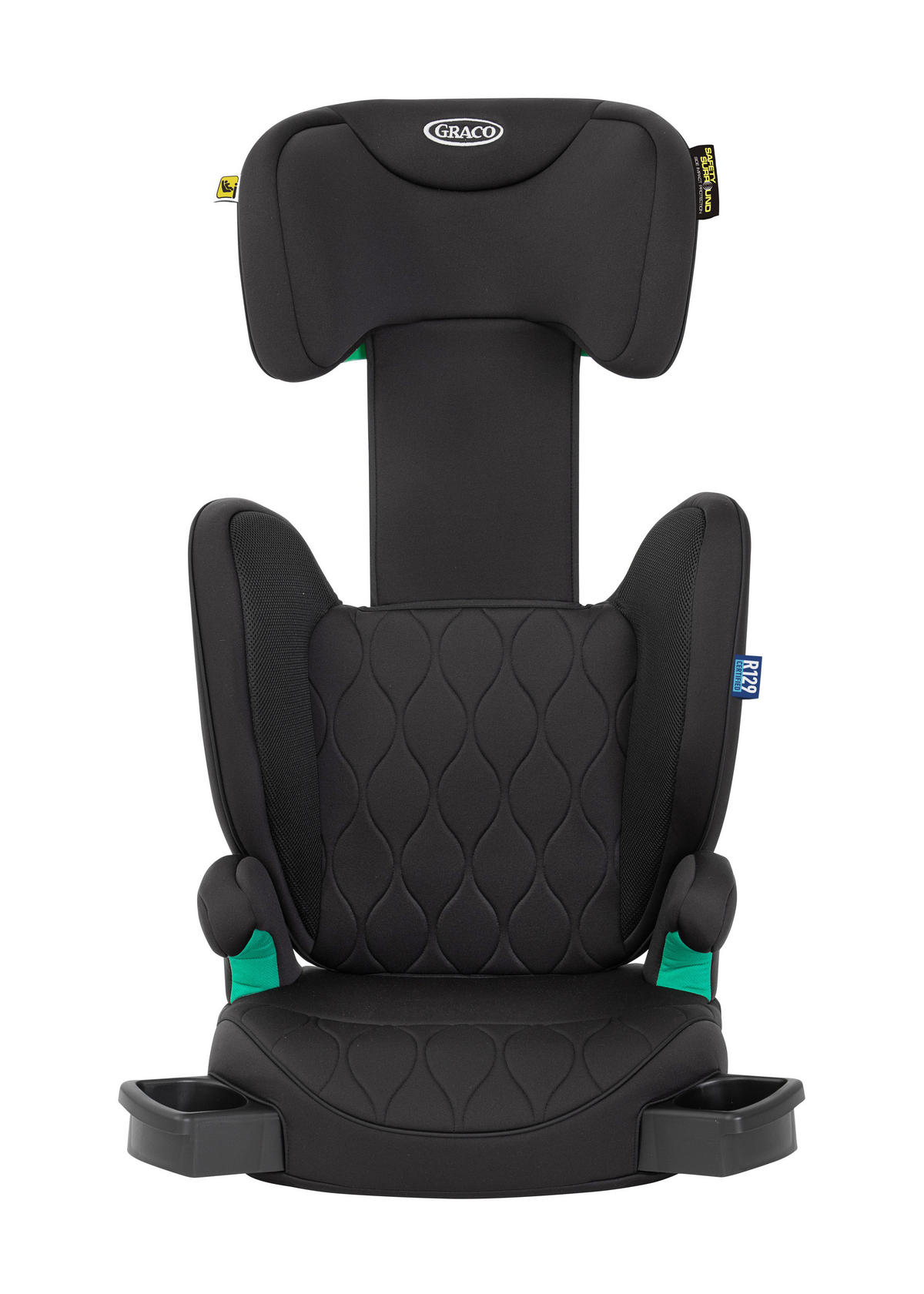 KINDERAUTOSITZ Affix R129  - Schwarz, Basics, Kunststoff/Textil (39/46,3/64,5-85,5cm) - Graco