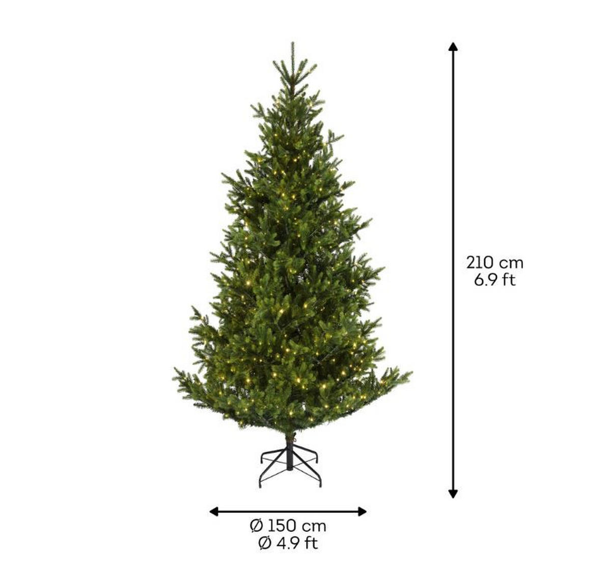 BOŽIČNA JELKA  - Basics (150/210cm) - X-Mas