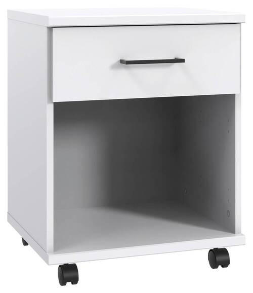 ROLLCONTAINER 52/40/38 cm  - Weiss/Schwarz, Design, Holzwerkstoff/Kunststoff (52/40/38cm) - Carryhome