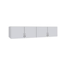 AUFSATZSCHRANK 181/39/54 cm   - Weiss/Silberfarben, Design, Holzwerkstoff/Kunststoff (181/39/54cm) - Boxxx