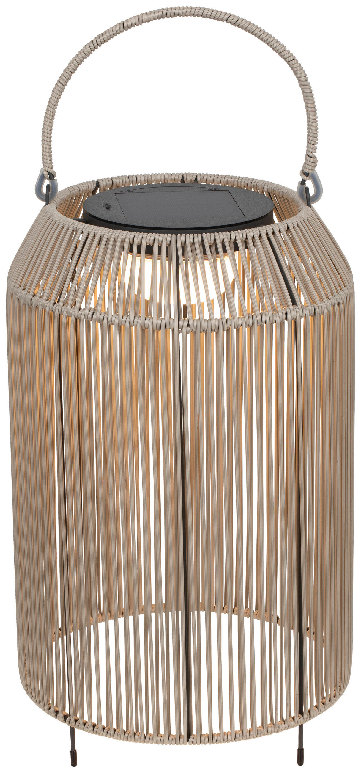 AUSSENLEUCHTE - Beige, Trend, Kunststoff/Metall (27/44cm) - Novel