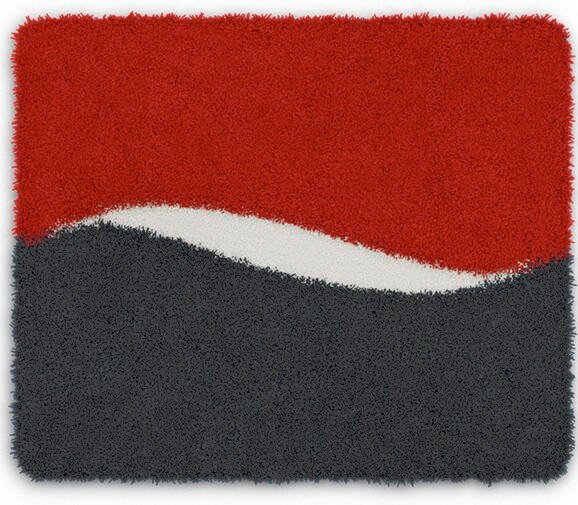 BADTEPPICH GELO Rot 50/60 cm  - Rot, Basics, Kunststoff/Textil (50/60cm) - Grund