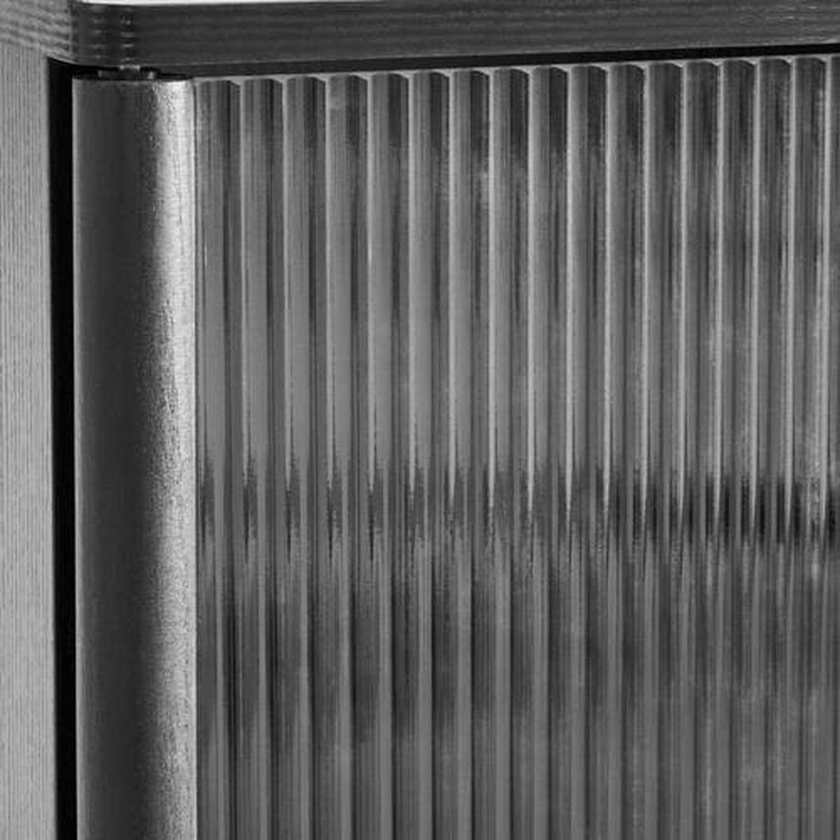 LOWBOARD  in 180/53/40 cm  - Schwarz, Design, Glas/Holz (180/53/40cm) - MID.YOU