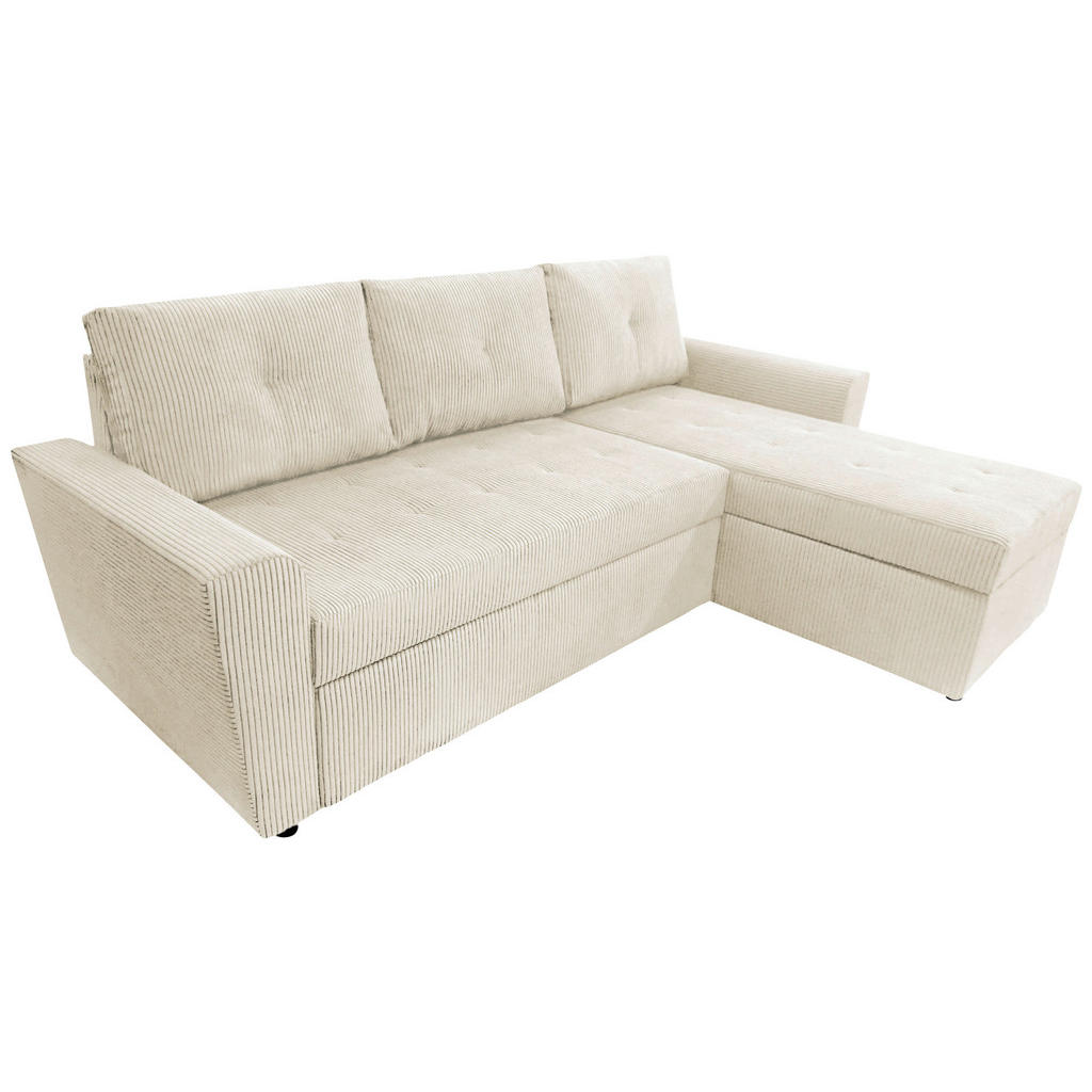 Thumbnail - Mid.you Ecksofa, Beige, Textil, 3-Sitzer, Füllung: Schaumstoff, L-Form, 231x155 cm, Liegefunktion, seitenverkehrt erhält...