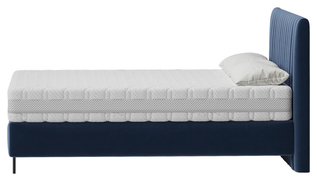 WENDEMATRATZE 200/200 cm, Höhe ca.: 24 cm, H3 + H3 = fest,  - Weiß, Basics, Textil (200/200cm) - Chameo