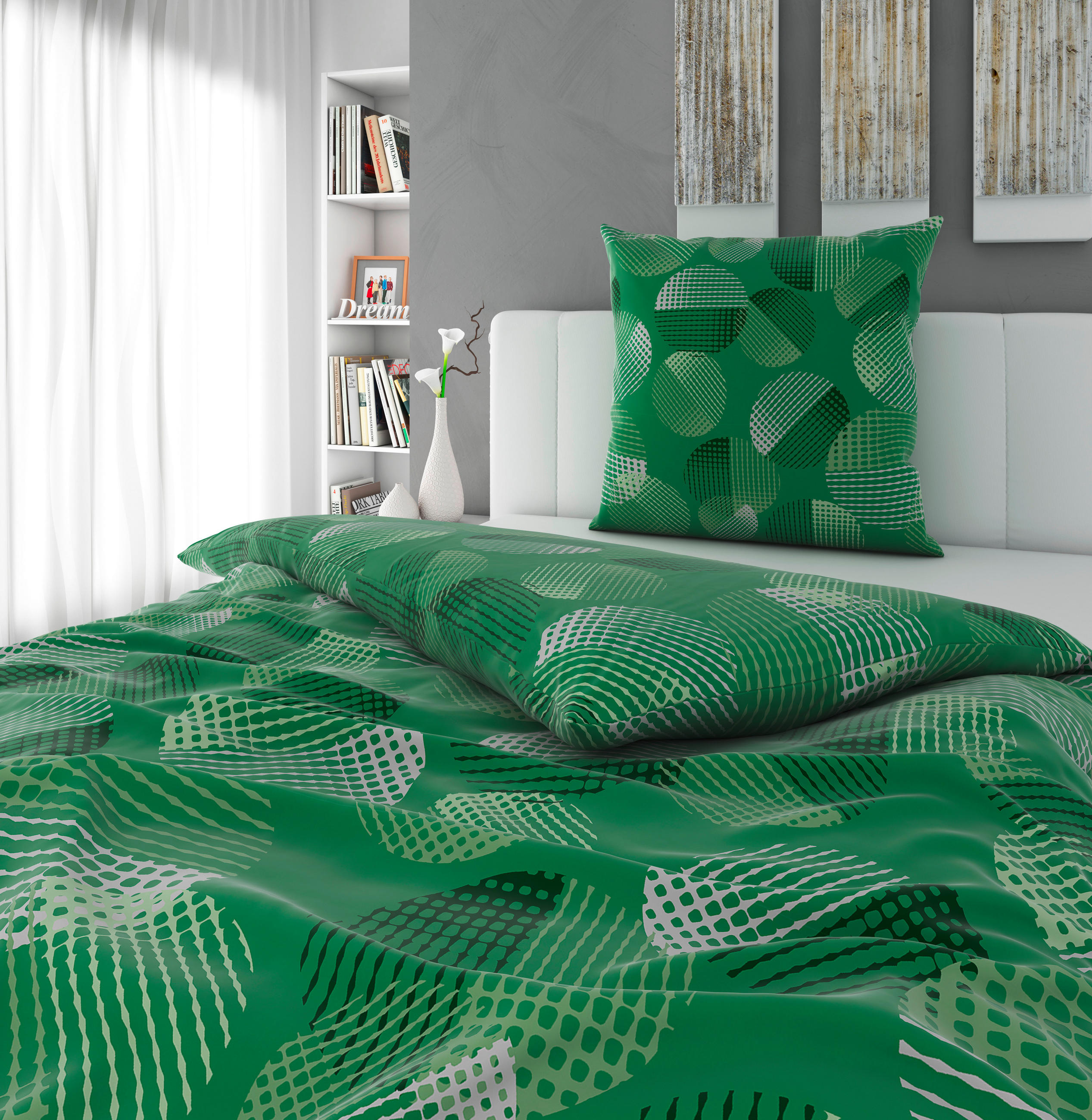 BETTWÄSCHE Satin 135/200 cm  - Silberfarben, Basics, Textil (135/200cm) - Novel